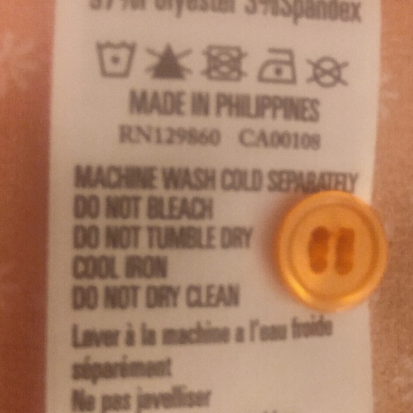 SUNKIST ORANGE POLKA DAISY BLOUSE - Picture 6 of 6